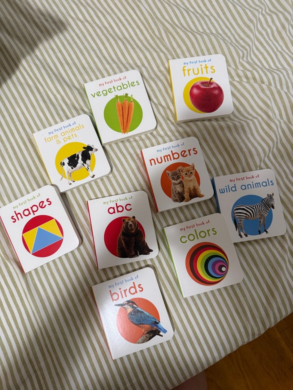 Amazon My First Book Set - White with Red, Green, Yellow, Blue, Orange, Pink